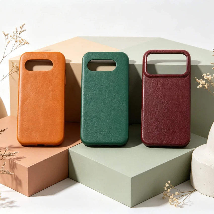 Full-Grain Leather Shockproof Slim Phone Case for Google Pixel 10 Series - image 6