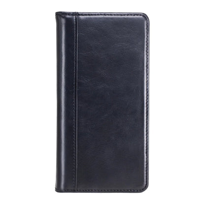 Black Genuine Leather Folio Wallet Phone Case for Sharp Aquos Series - image 2