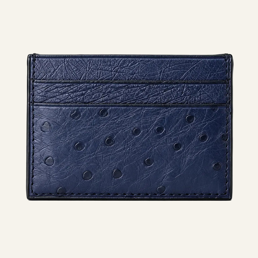 cuero genuino Ostrich Pattern tarjetero (Fabricante mayorista/OEM)
