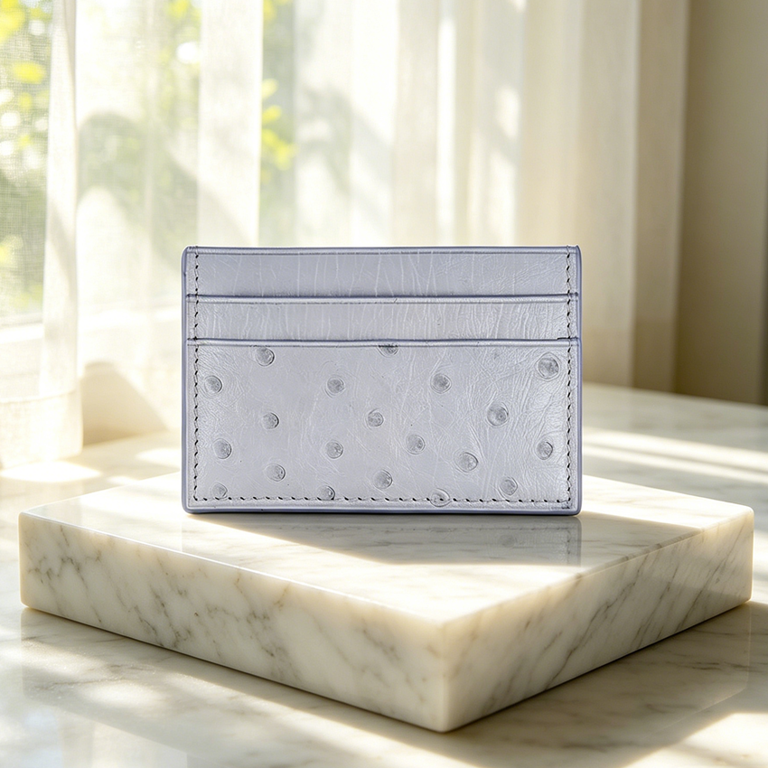 Aaronscase Custom Genuine Leather RFID Blocking Card Holder (Wholesale/Manufacturer)