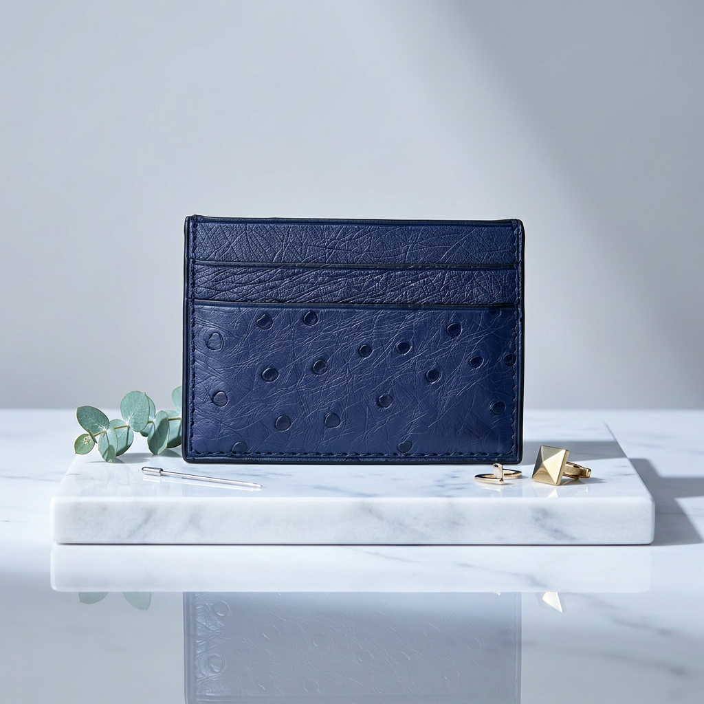 Aaronscase Custom Genuine Leather RFID Blocking Card Holder (Wholesale/Manufacturer)