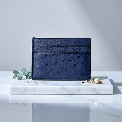 Aaronscase Custom Genuine Leather RFID Blocking Card Holder (Wholesale/Manufacturer)