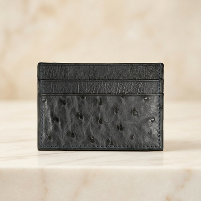 Aaronscase Custom Genuine Leather RFID Blocking Card Holder (Wholesale/Manufacturer)