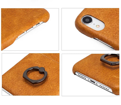Full-Grain Leather Wallet Phone Case for Customizable Device Models image 6