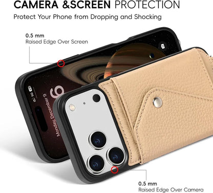 Genuine Leather Crossbody Wallet Phone Case for iPhone 17 Series image 4