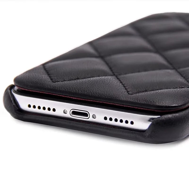 Genuine Leather Wallet Phone Case for Customizable Device Models image 6