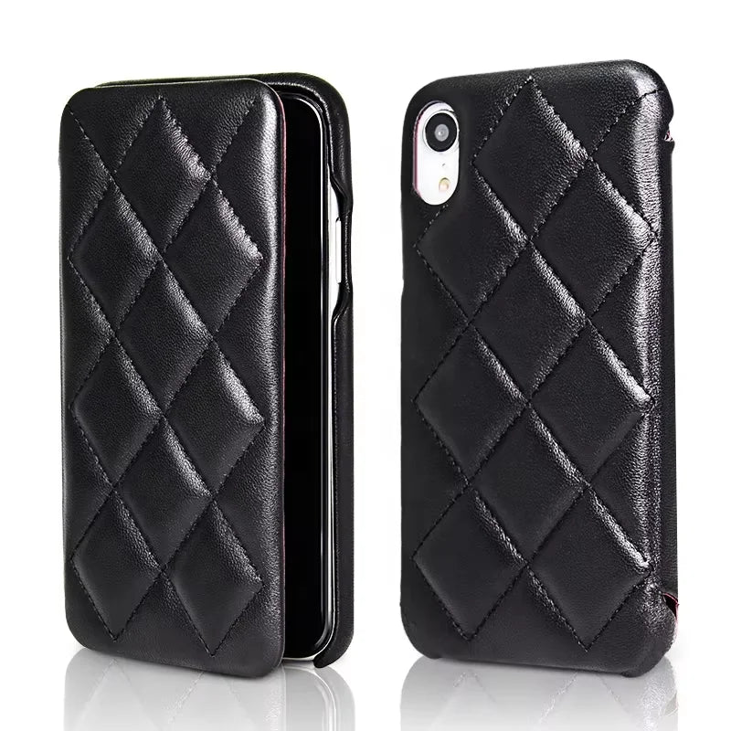 Genuine Leather Wallet Phone Case for Customizable Device Models image 1