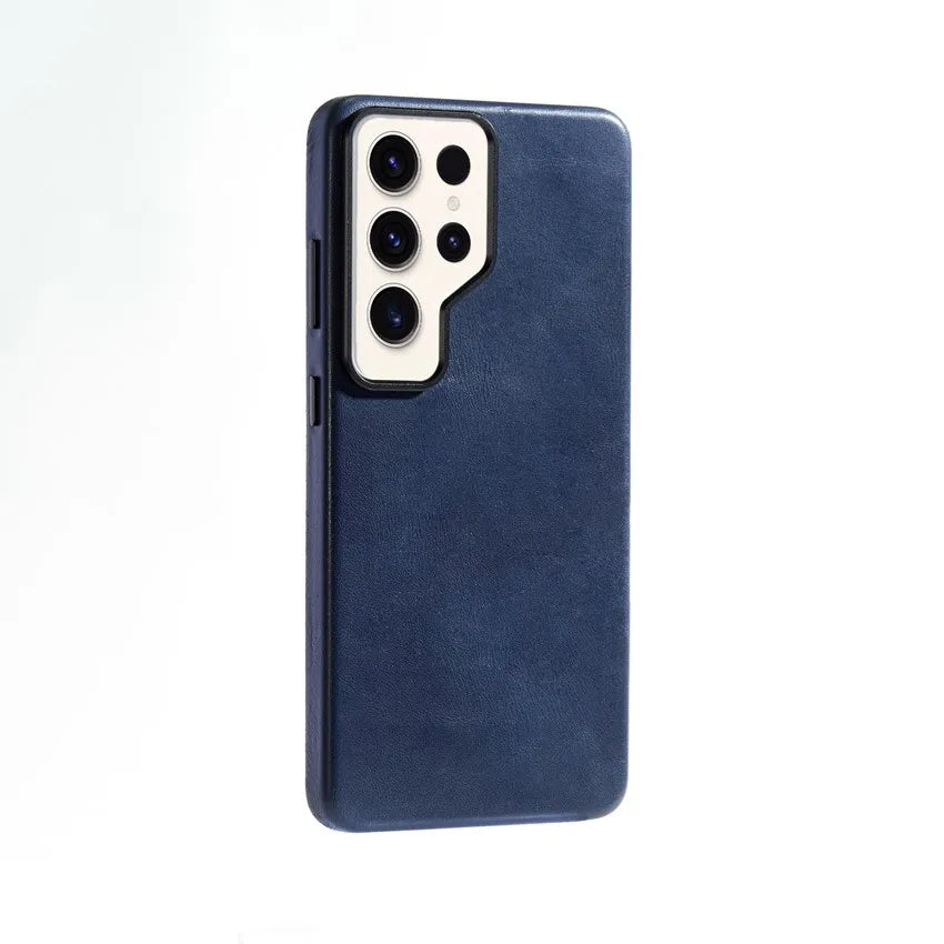 Genuine Leather Slim Full Wrap Phone Case for Samsung Galaxy S26 Series - image 1