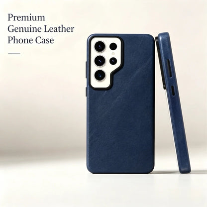 Genuine Leather Slim Full Wrap Phone Case for Samsung Galaxy S26 Series - image 5