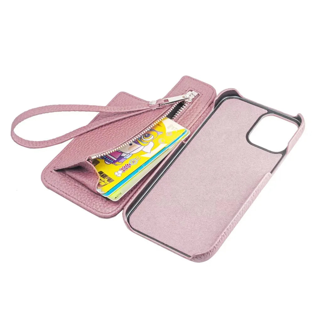 Genuine Leather RFID Phone Case for Customizable Device Models image 4