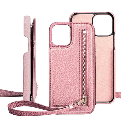 Genuine Leather RFID Phone Case for Customizable Device Models image 6