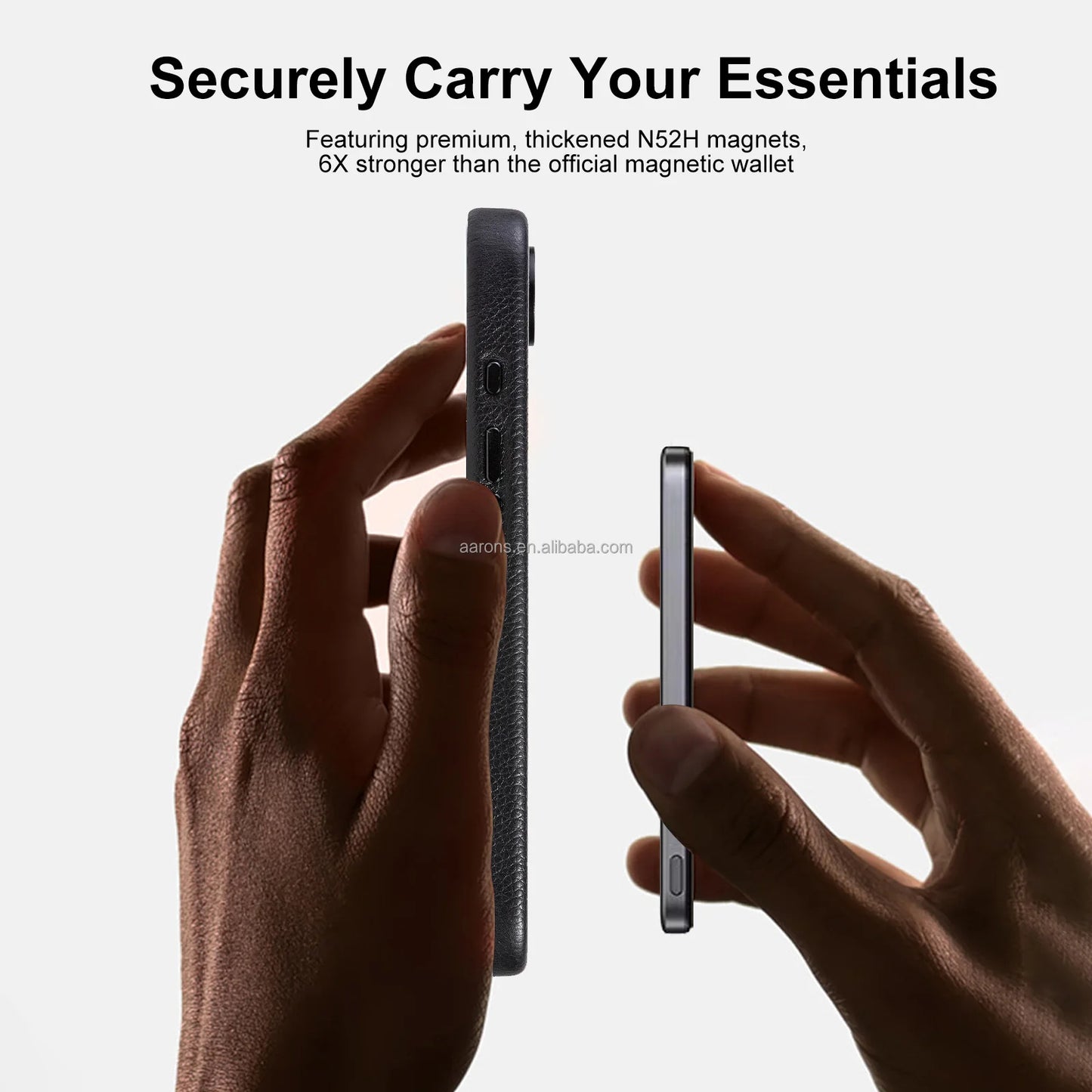 Genuine Leather Reinforced Corner Shockproof Phone Case for iPhone 16 Series - image 6