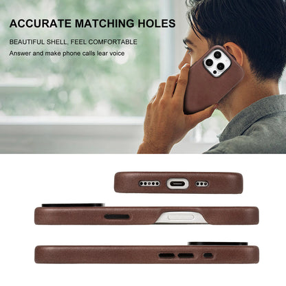 Genuine Leather Slim Phone Case for iPhone 16 Series image 6
