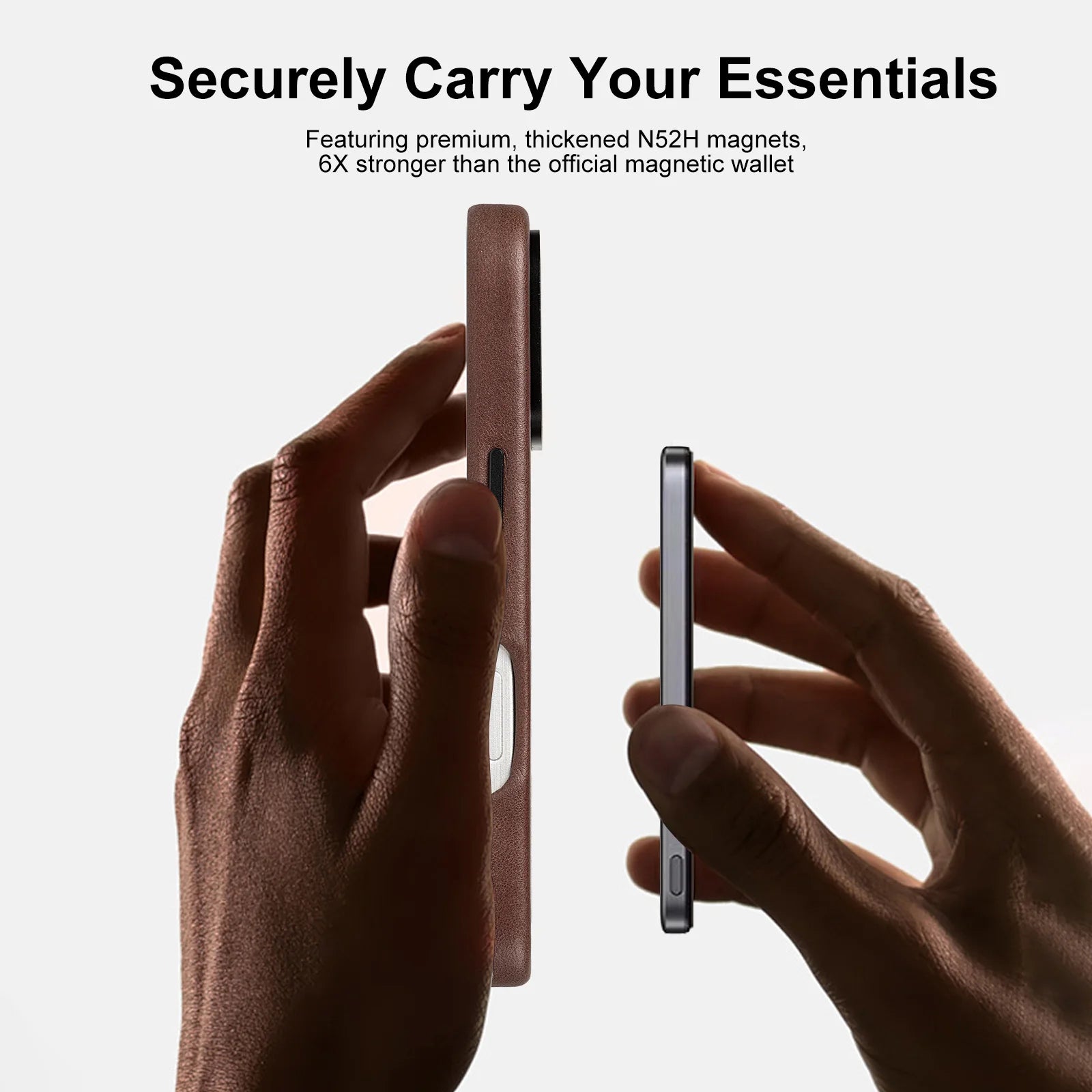 Genuine Leather Slim Phone Case for iPhone 16 Series image 4
