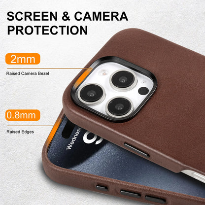 Genuine Leather Slim Phone Case for iPhone 16 Series image 5