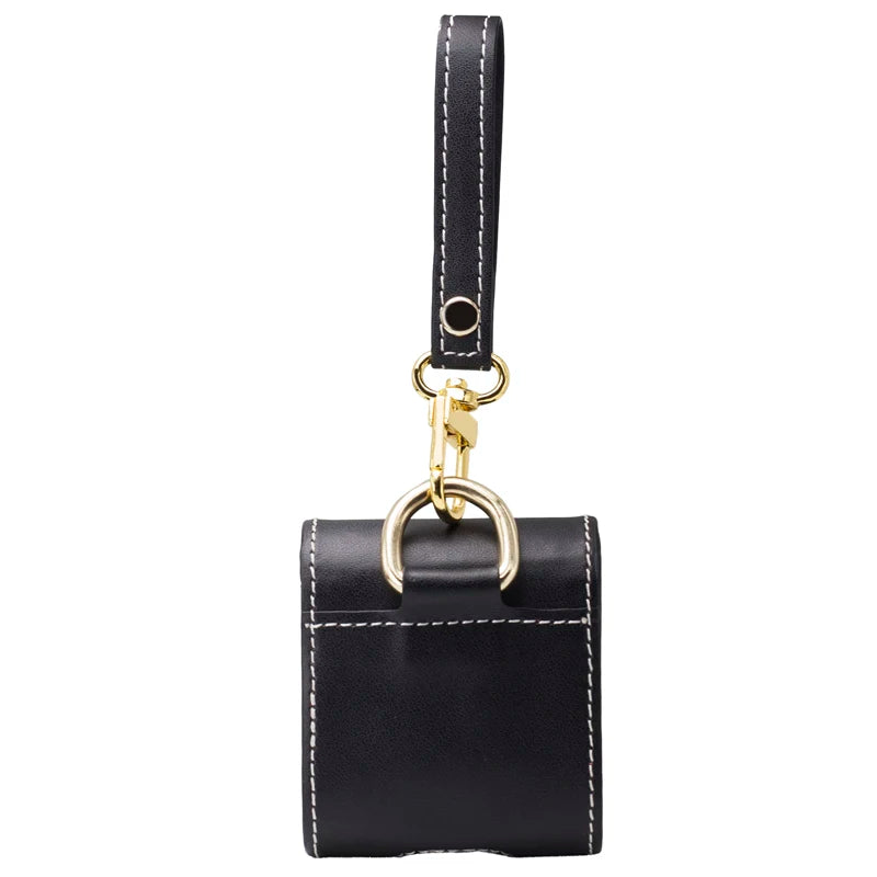 Genuine Leather Carrying Earphone Holder AirPods / Earphone Case - image 5
