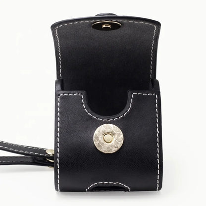 Genuine Leather Carrying Earphone Holder AirPods / Earphone Case - image 3