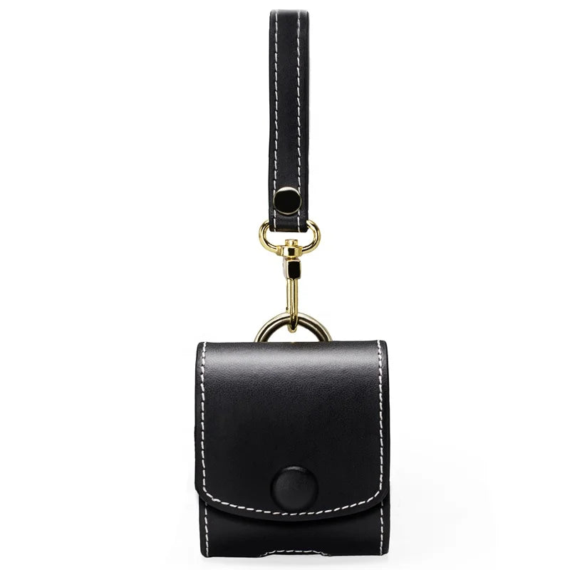 Genuine Leather Carrying Earphone Holder AirPods / Earphone Case - image 1