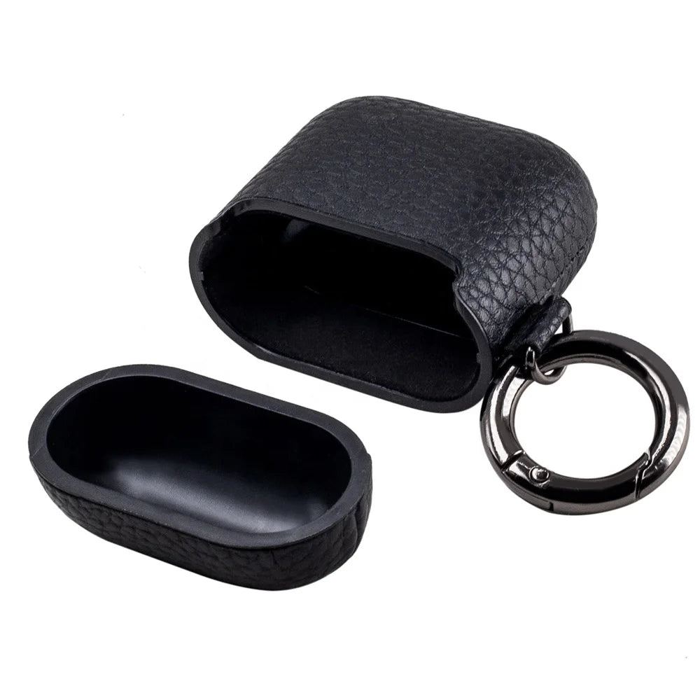 Litchi Grain Leather AirPods / Earphone Case - image 6
