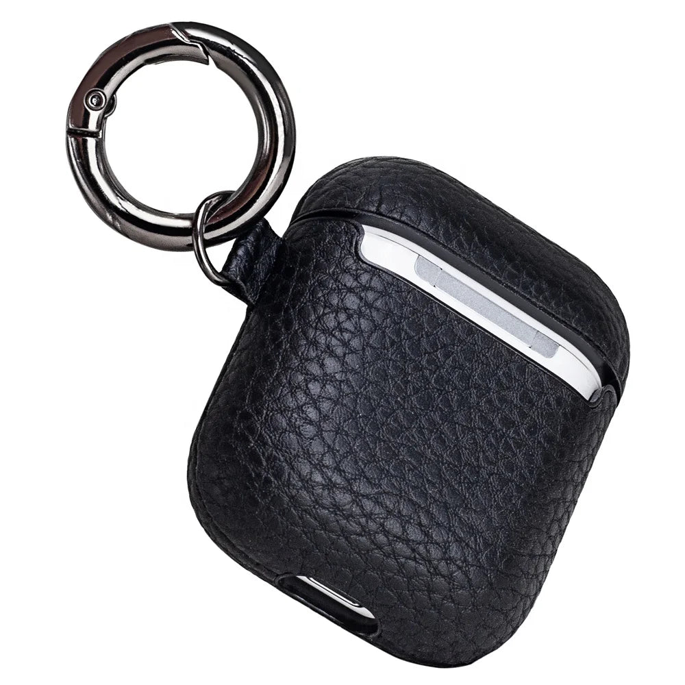 Litchi Grain Leather AirPods / Earphone Case - image 3