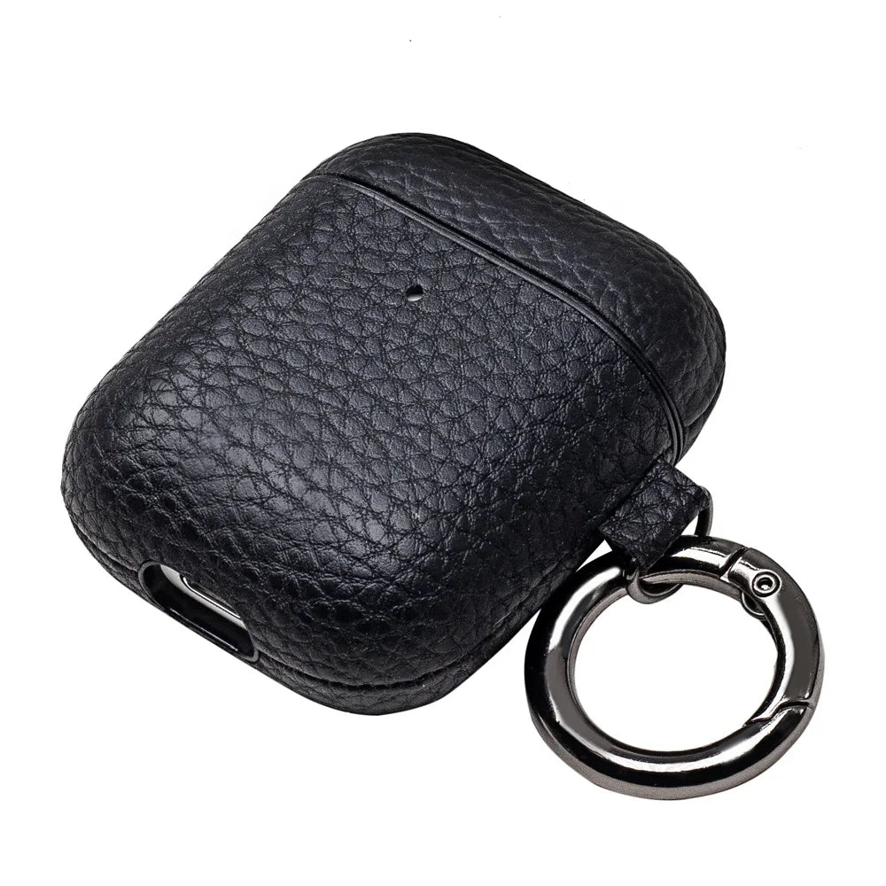 Litchi Grain Leather AirPods / Earphone Case - image 4