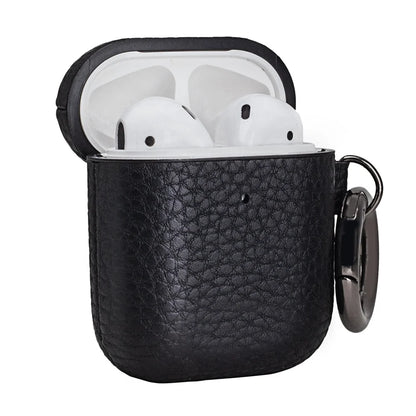 Litchi Grain Leather AirPods / Earphone Case - image 1