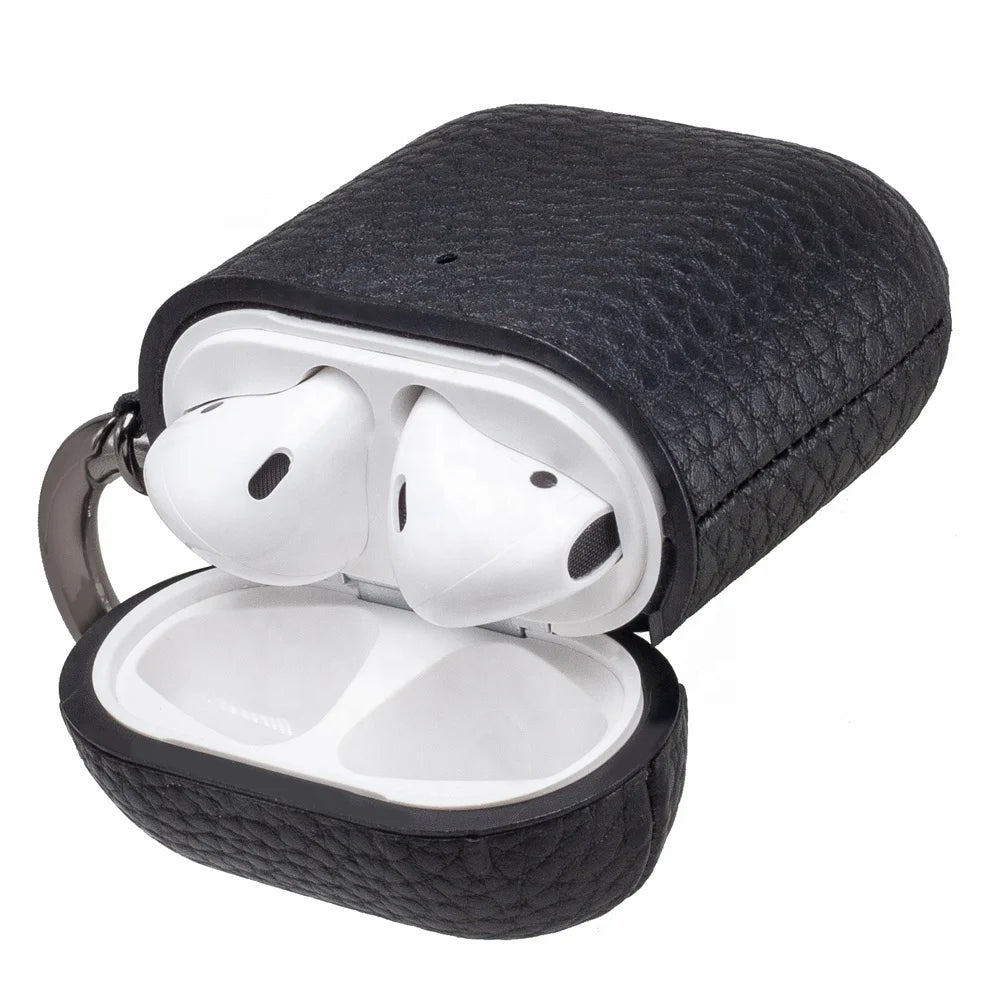Litchi Grain Leather AirPods / Earphone Case - image 5