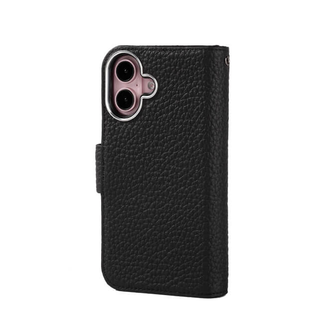 Aaronscase Genuine Black Leather iPhone 16 Case (Wholesale / Manufacturer)