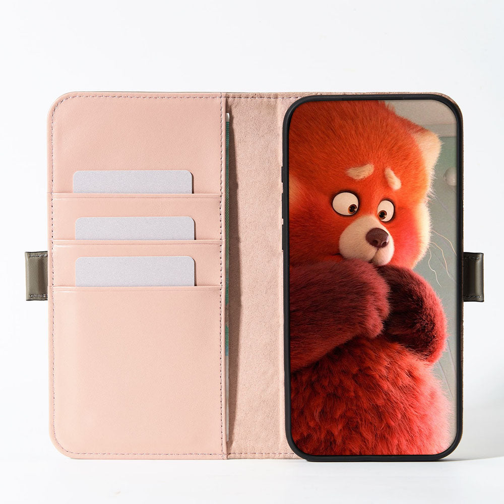Aaronscase Genuine Leather Wallet Phone Case for iPhone 17 Pro Max (Wholesale/Manufacturer)