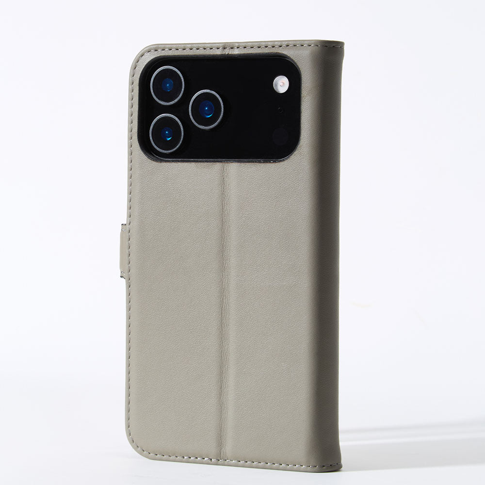 Aaronscase Genuine Leather Wallet Phone Case for iPhone 17 Pro Max (Wholesale/Manufacturer)