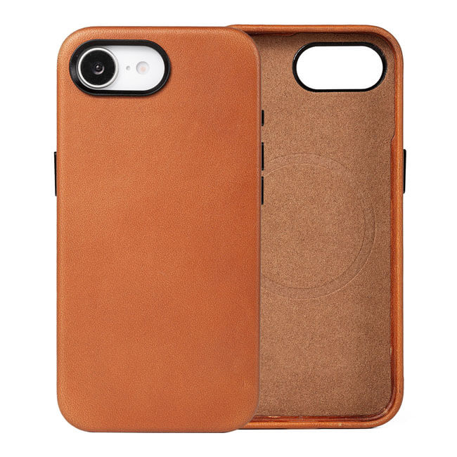 Aaronscase Handmade Genuine Leather Phone Case for iPhone 16e (Wholesale/Manufacturer)