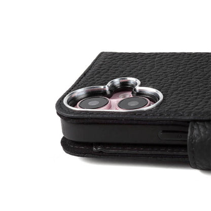 Aaronscase Genuine Black Leather iPhone 16 Case (Wholesale / Manufacturer)