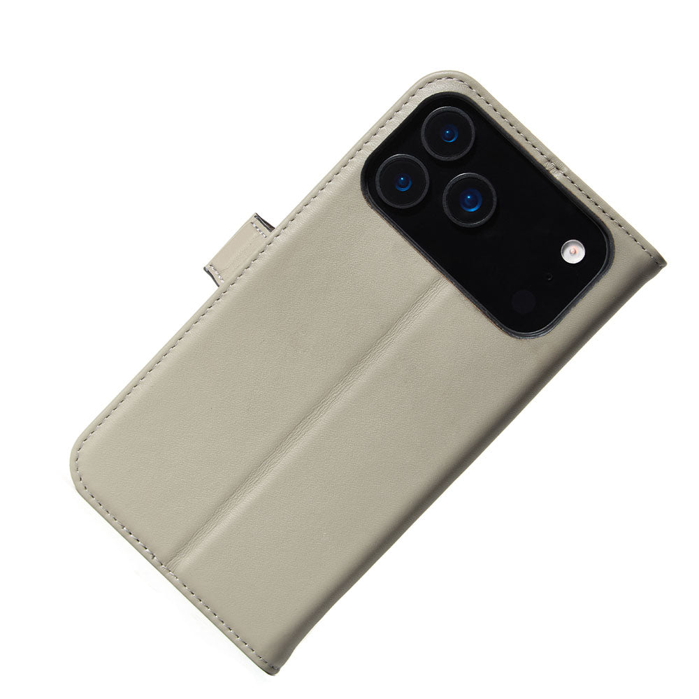 Aaronscase Genuine Leather Wallet Phone Case for iPhone 17 Pro Max (Wholesale/Manufacturer)