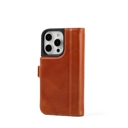 Aaronscase Genuine Brown Leather iPhone 16 Pro Max Case (Wholesale / Manufacturer)