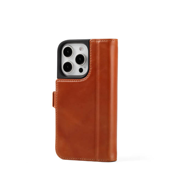 Aaronscase Genuine Brown Leather iPhone 16 Pro Max Case (Wholesale / Manufacturer)