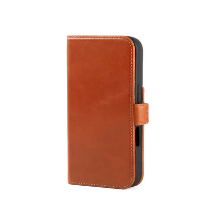 Aaronscase Genuine Brown Leather iPhone 16 Pro Max Case (Wholesale / Manufacturer)