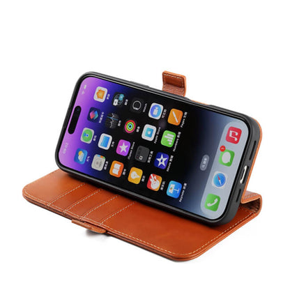 Aaronscase Genuine Brown Leather iPhone 16 Pro Max Case (Wholesale / Manufacturer)