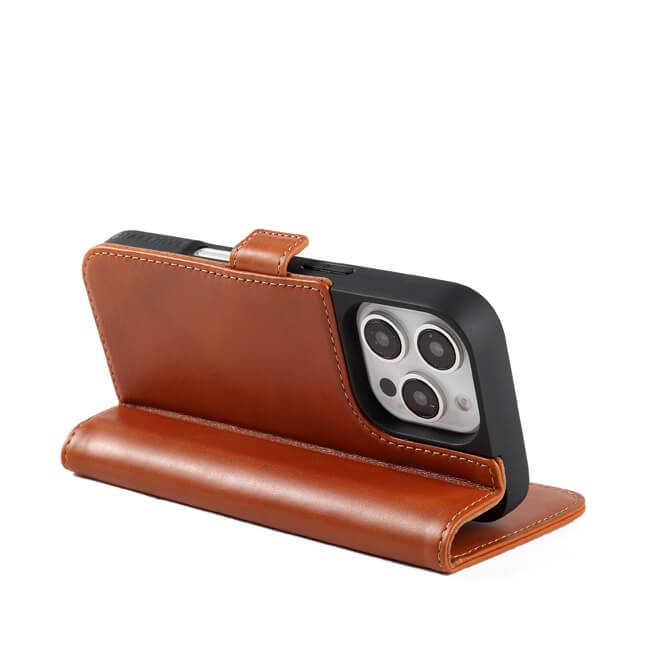 Aaronscase Genuine Brown Leather iPhone 16 Pro Max Case (Wholesale / Manufacturer)