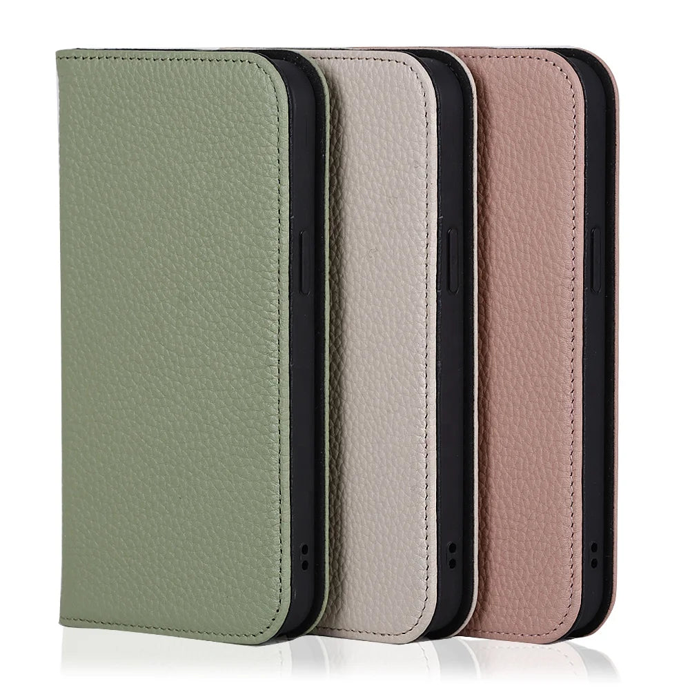 Genuine Leather Flip Card Holder image 6