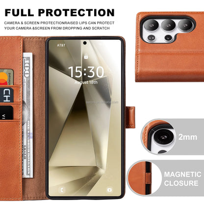 Genuine Leather Phone Case for Samsung Galaxy S25 Series - image 6
