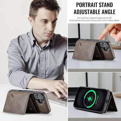Genuine Leather RFID Wallet Phone Case for Customizable Device Models image 5