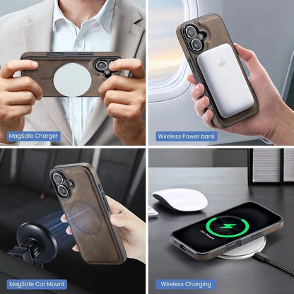 Genuine Leather RFID Wallet Phone Case for Customizable Device Models image 3