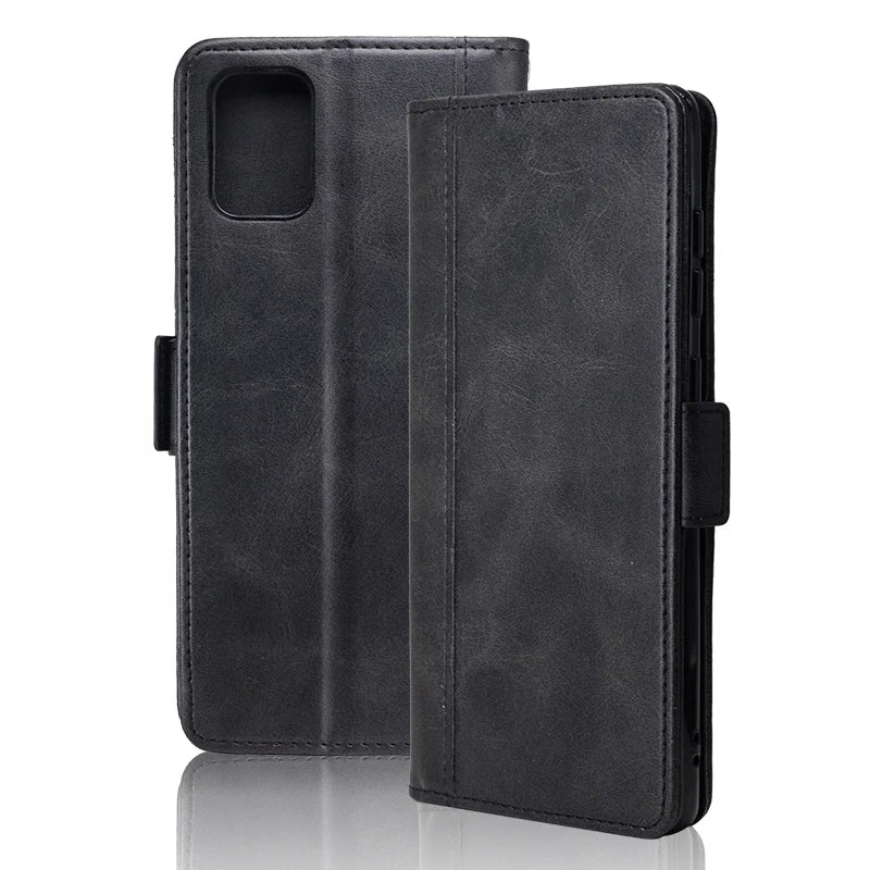 Genuine Leather Folio Wallet Phone Case for Samsung Galaxy Z Fold Series image 1