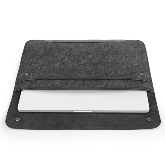 Aaronscase Fine Leather and Fleece Sleeve Bag (Wholesale/Manufacturer)