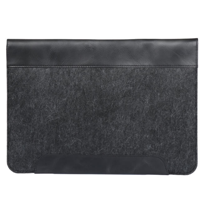 Aaronscase Fine Leather and Fleece Sleeve Bag (Wholesale/Manufacturer)