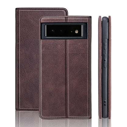 Genuine Leather Folio Wallet Phone Case for Customizable Device Models image 1