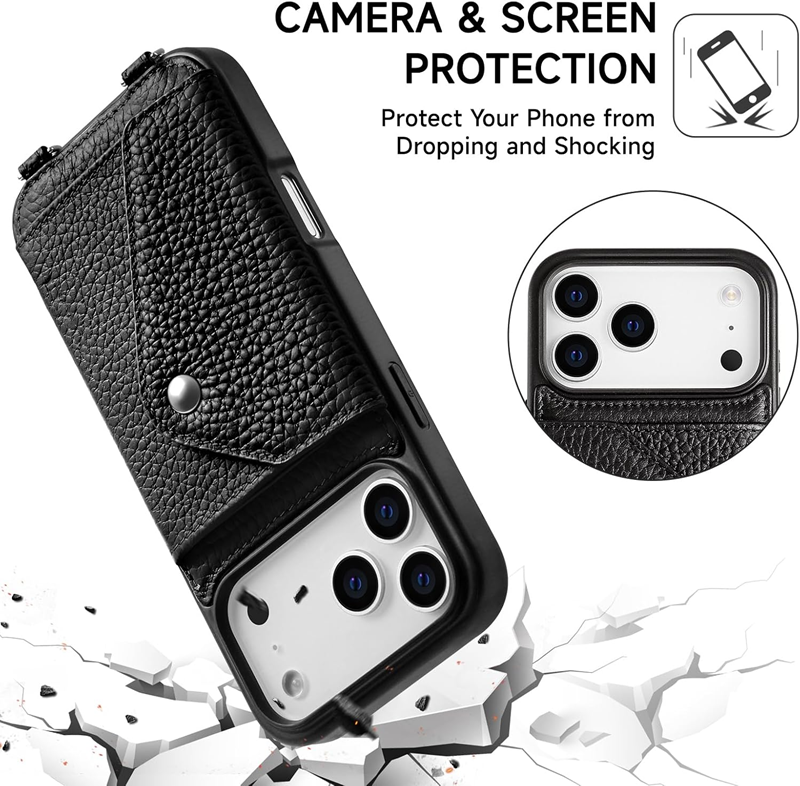 Aaronscase Premium Leather Crossbody Wallet Phone Case (Wholesale/Manufacturer)
