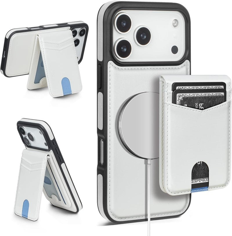 Aaronscase Premium Leather 2-in-1 Detachable MagSafe Wallet Case (Wholesale/Manufacturer)