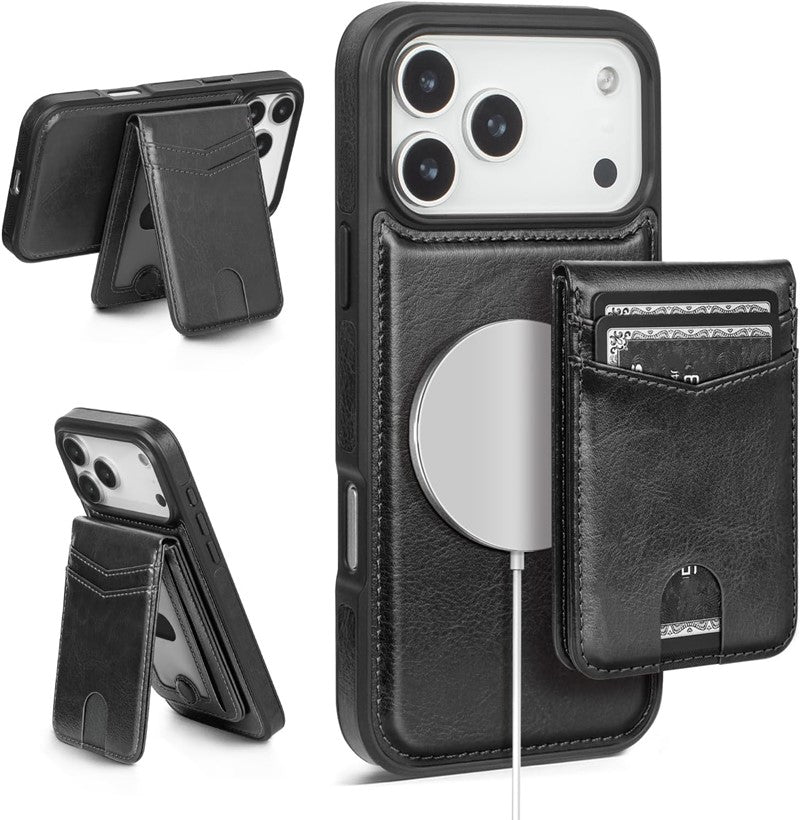 Aaronscase Premium Leather 2-in-1 Detachable MagSafe Wallet Case (Wholesale/Manufacturer)