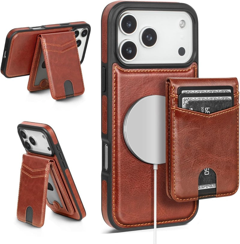 Aaronscase Premium Leather 2-in-1 Detachable MagSafe Wallet Case (Wholesale/Manufacturer)